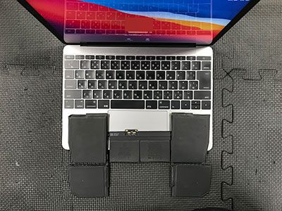 MacBook 12 バッテリー交換