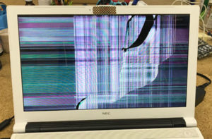 NS100/F 画面割れ