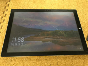 Surface Pro 3 タッチパネル割れ