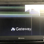 Gateway N18W2の液晶修理 画面のひび割れ