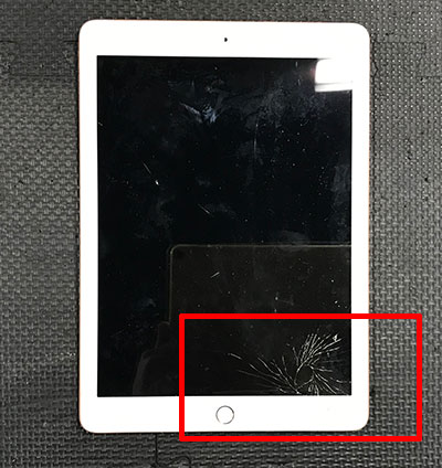 iPad 6 ガラス割れ