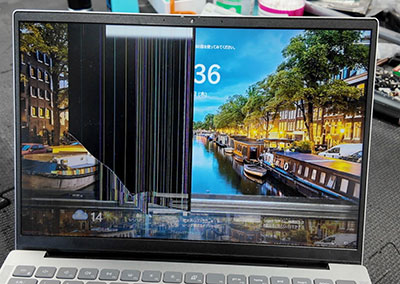 DELL inspiron14 5430 液晶割れ