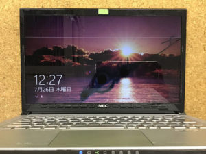 LZ750/LS 画面に線