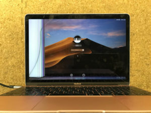 MacBook ローズゴールド 画面割れ