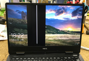 PC-NM560KAB-E1　液晶割れ