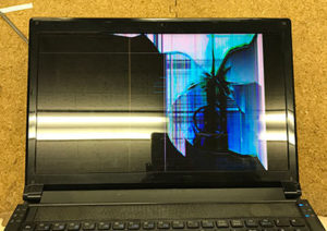 CLEVO P151HM1 液晶割れ