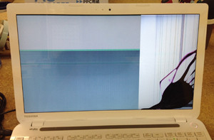 東芝　PT55467KBXG　液晶割れ