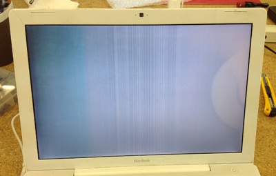 macbook 液晶の表示不良