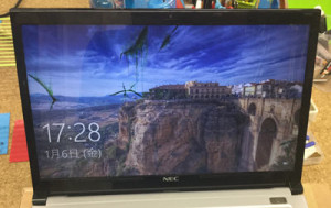 LZ550/M 画面割れ