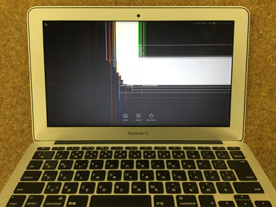 macbookair 液晶割れ