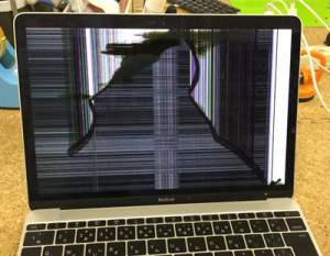 macbook 画面に線