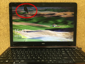 LS150RSR　液晶割れ