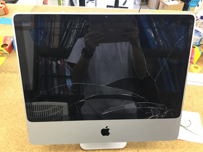 iMac 20 ガラス割れ