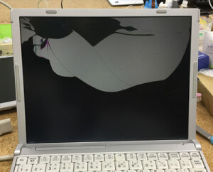 let's note 画面割れ