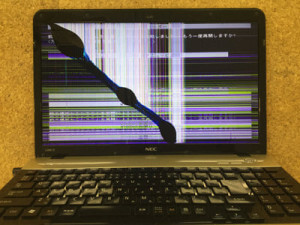 PC-LS350ES1TG 液晶割れ