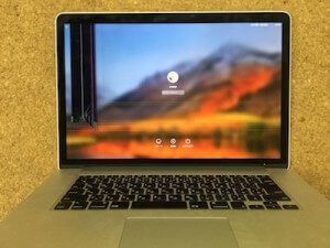 MacbookPro 液晶割れ