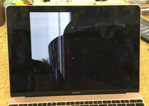 macbook ローズゴールド 液晶割れ
