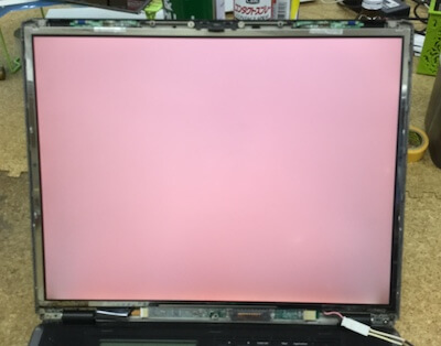 富士通 Mg75unのバックライト交換 画面が赤い 液晶修理センター