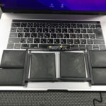 MacBook Pro A1707 (15)のバッテリー交換修理 膨張