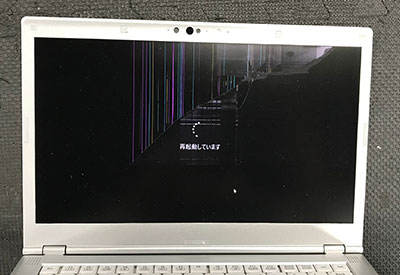 CF-LV8SDKVS 液晶故障 修理前