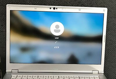 CF-LV8SDKVS 液晶故障 修理後