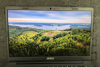 modem 14 F1MG-5123JP 液晶割れ 修理後