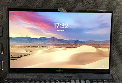 FMV3515G2W 液晶割れ 修理後