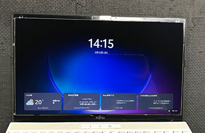 FMVA42E1W8 液晶が紫、ピンク色 修理後