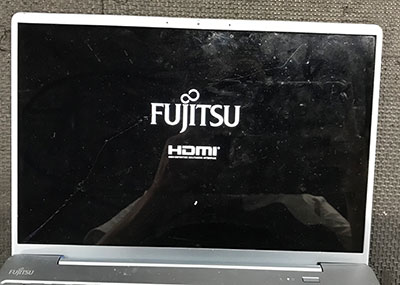 FMVC75G3L2 画面のチラつき 修理前