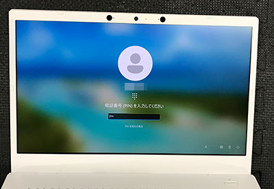 PC-N1475CAW 液晶割れ 修理後