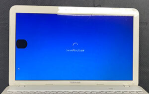 dynabook 画面に黒い丸