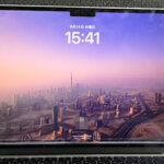 MacBook Air M2 液晶に線が入る症状の修理事例｜液晶パネル交換 福岡県