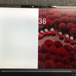 富士通 FMVU600CEP 液晶が半分映らない症状の修理事例（液晶パネル交換）茨城県