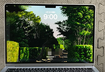 MacBook Air 13インチ M4 画面割れ 修理後